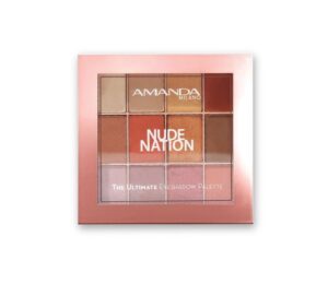 Amanda Nude Nation The Ultimate'' Eyeshadow Palette '' 12 Shades