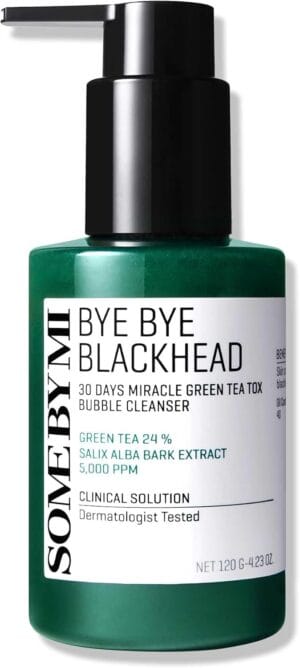 SOME BY MI Bye Bye Blackhead 30 Days Miracle Green Tea Tox Bubble Cleanser 120g
